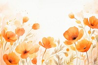 Background orange flowers backgrounds painting pattern.