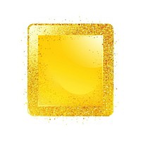 Square icon glitter yellow shape.