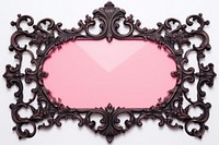 Black pink iron frame backgrounds rectangle white background.