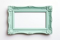 Mint green frame rectangle white background architecture.