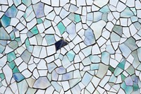 Mosaic tiles of mile box backgrounds shape glass.