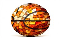 Mosaic tiles of basketball sphere sports shape.