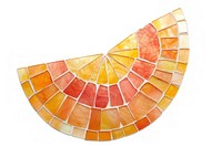 Mosaic tiles of melon shape white background freshness.