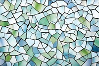 Mosaic tiles of sandwich backgrounds shape glass.