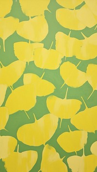 Big jumbo ginkgo leaves backgrounds painting pattern.