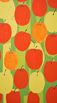 Big jumbo green apples painting pattern backgrounds.