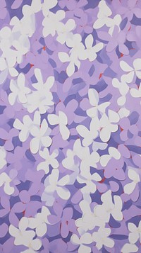 Jumbo lilac flowers pattern backgrounds wallpaper.