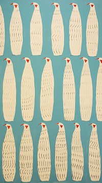 Jumbo taros pattern penguin bird.