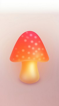 Abstract blurred gradient illustration dot mushroom lampshade fungus agaric.