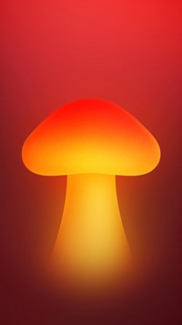 Abstract blurred gradient illustration dot mushrooms lampshade yellow nature.