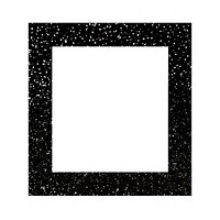 Square icon shape black white background.