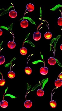 Cherry petterns backgrounds green plant.