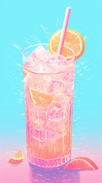 Cocktail lemonade drink fruit.