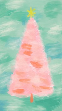Christmas tree backgrounds painting celebration.