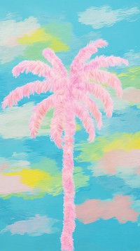 Palm tree painting art backgrounds.