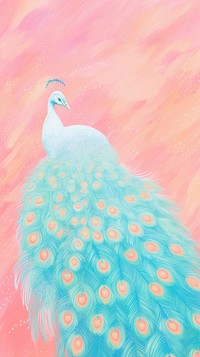 Peacock backgrounds painting animal.