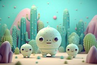 Cute aliens background cartoon representation creativity.