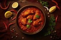 Chicken vindaloo food meat ingredient.