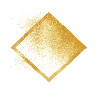 Hexagramgon icon gold shape white background.