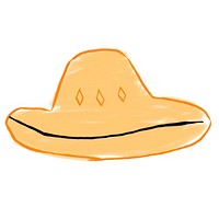 Mexican style hat sombrero white background headwear.