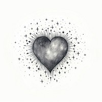 Heart drawing sketch illustrated.