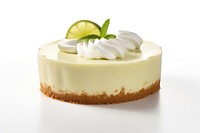 Photography of key lime pie cheesecake dessert cream.