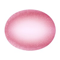 Oval icon glitter shape pink.