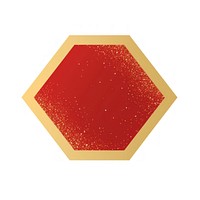 Octagon icon shape sign red.