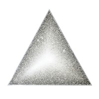 Triangle icon glitter shape white background.