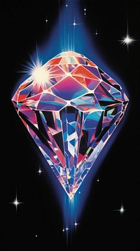 Crystal crystal gemstone glowing.