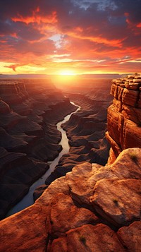 Sunset wallpaper canyon mountain outdoors.