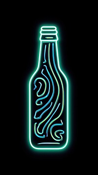 Beer neon bottle light.