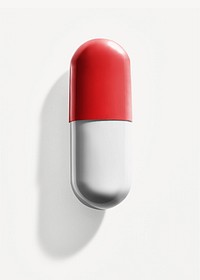 White & red capsule