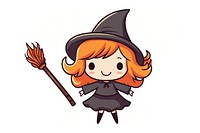 A witch cartoon cute representation.