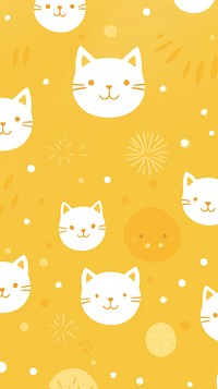 Cat pattern wallpaper animal.