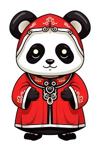 Chinese costume mascot panda.