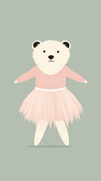 Bear ballet nature dress.