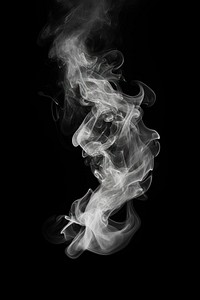 Hot steam backgrounds black smoke.