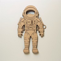 Astronaut shape astronaut robot representation.