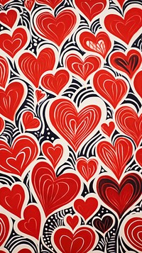 Hearts pattern backgrounds repetition creativity.