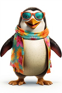 Penguin animal scarf bird.