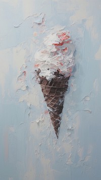 Ice cream dessert paint creativity.