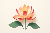 Illustration of a Lotus flower petal plant.