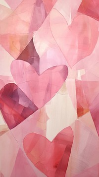 Art abstract petal heart.