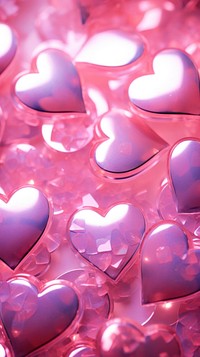 Hearts jell texture backgrounds pink sunlight.