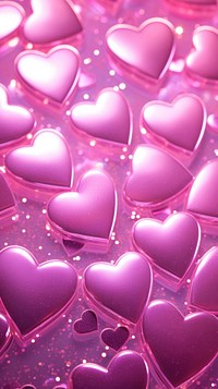 Hearts pattern neon backgrounds purple pink.