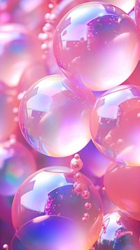 Soap bubble pattern holographic backgrounds sphere purple.
