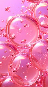 Soap bubble pattern holographic backgrounds pink transparent.