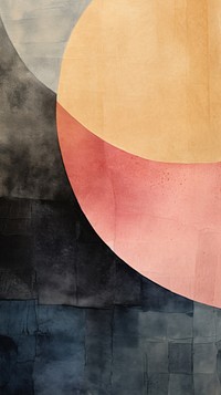 Nigh and moon abstract painting shape.