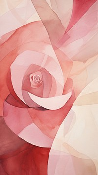 Rose abstract painting flower.